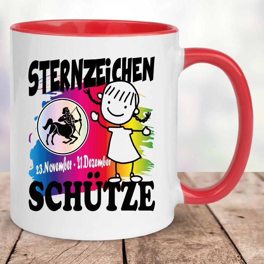 Sternzeichen Mädchen Schuetze Rot