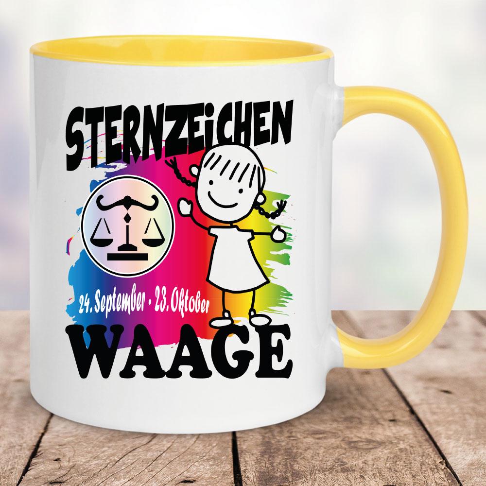 Mädchen Waage Gelb