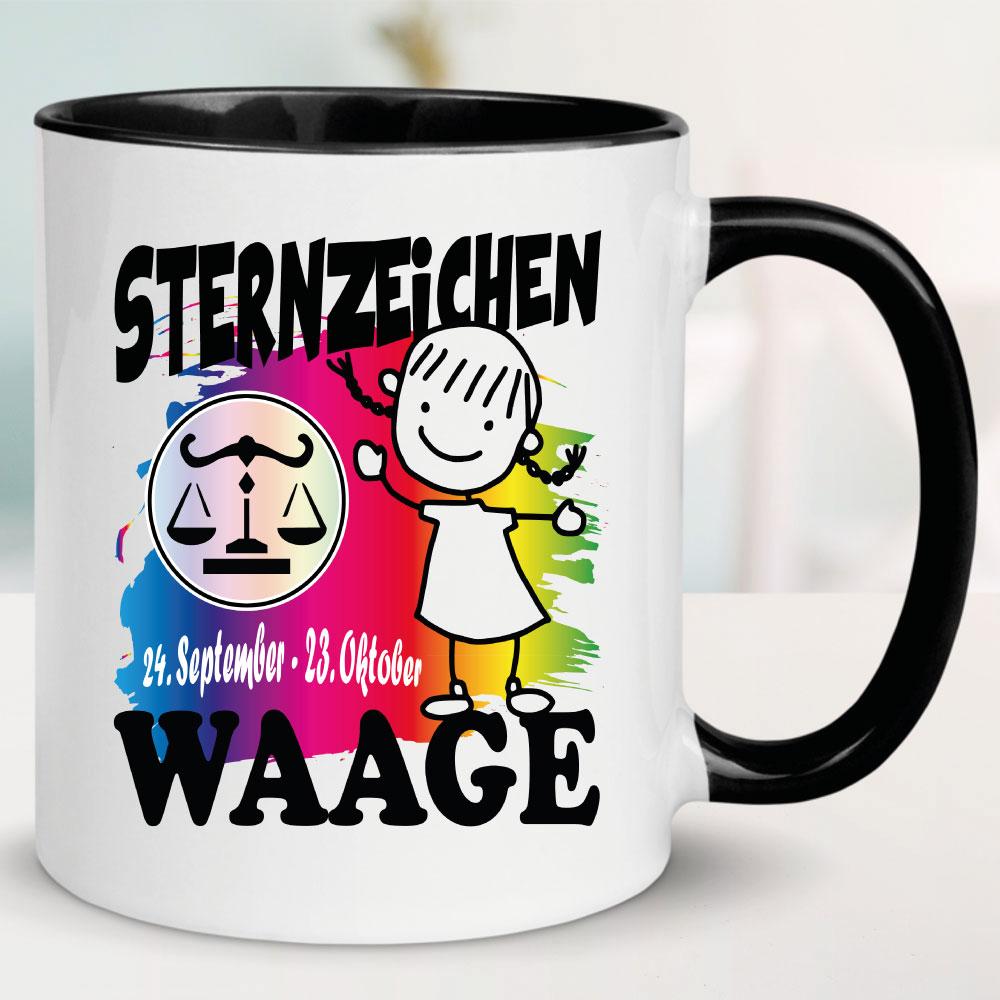 Sternzeichen Mädchen Waage Schwarz