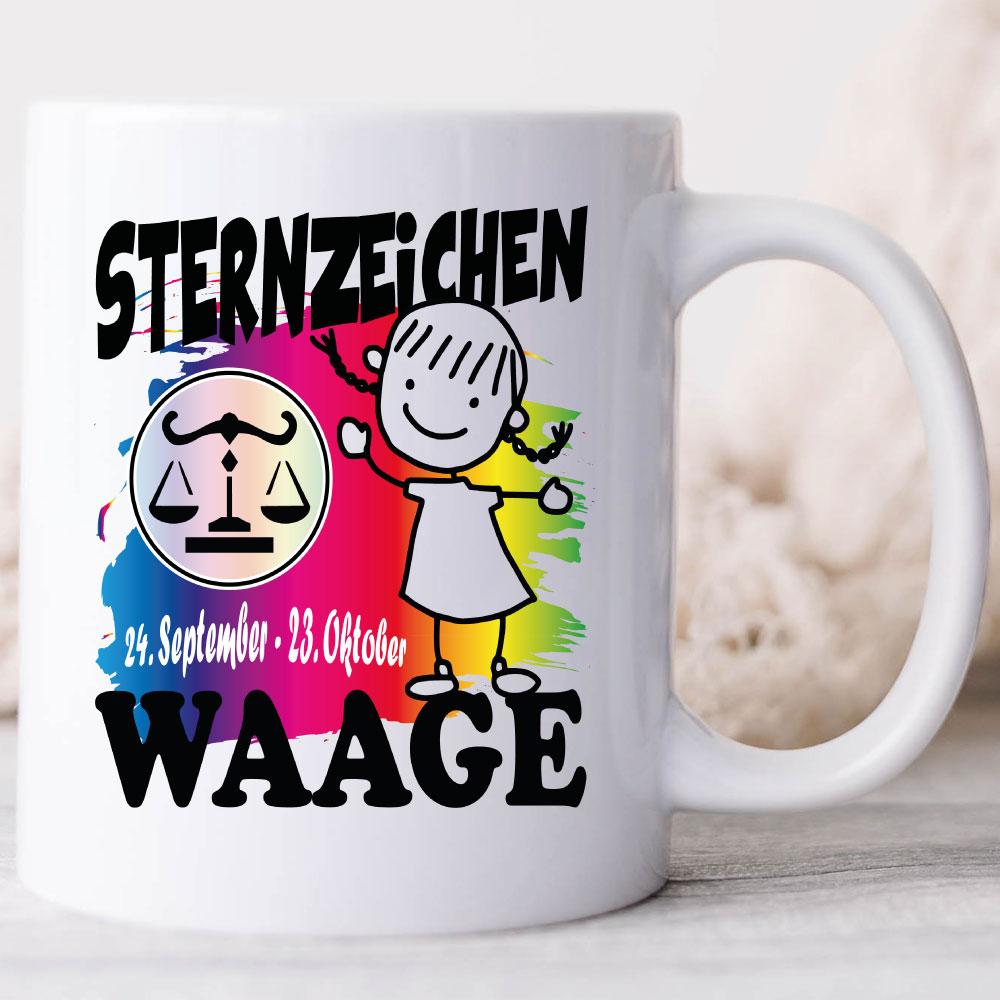 Mädchen Waage Weiss