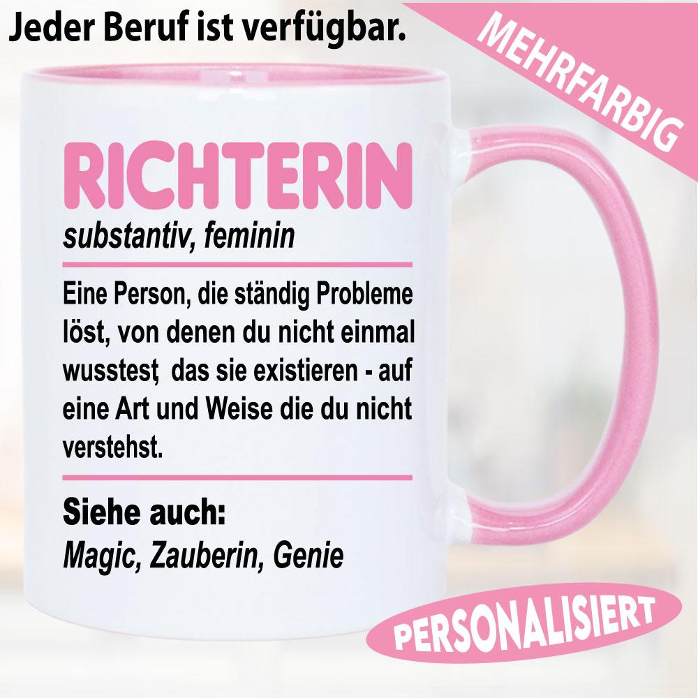 Tasse Beruf für Frauen Substantiv Feminin.