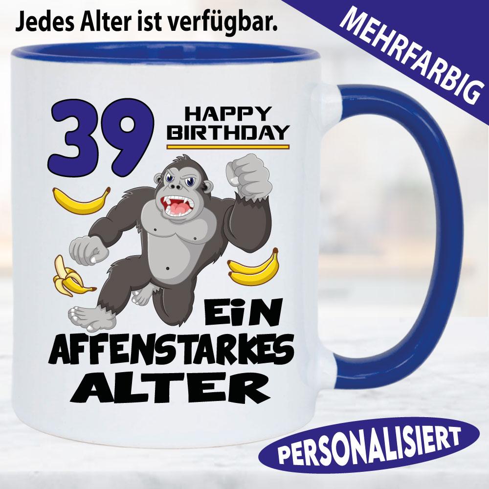 Tasse Geburtstag Affenstarkes Alter