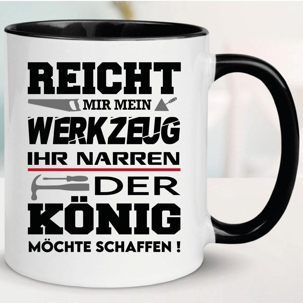 Tasse Beruf Der König Schwarz