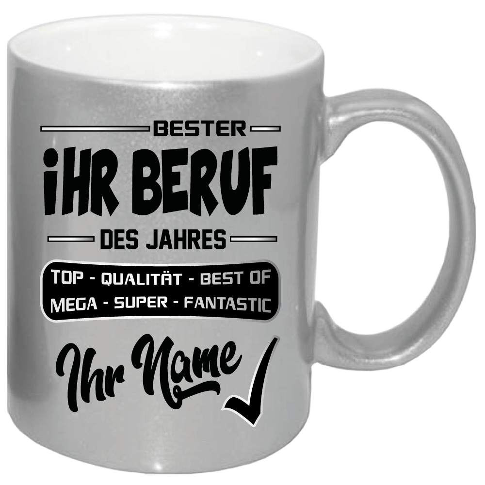 Männer Tasse mit Beruf und Name