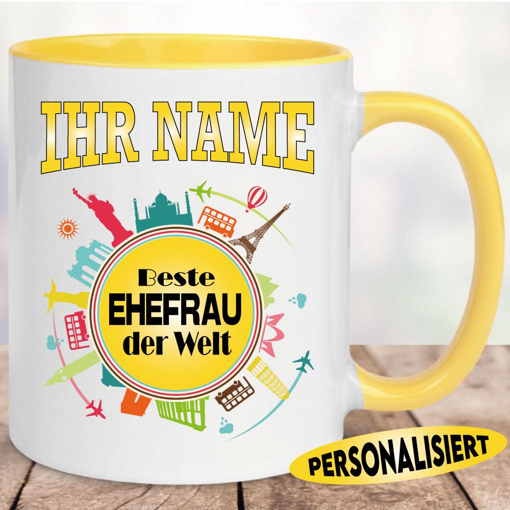 Tasse bedruckt mit Personalisiert Beste Ehefrau