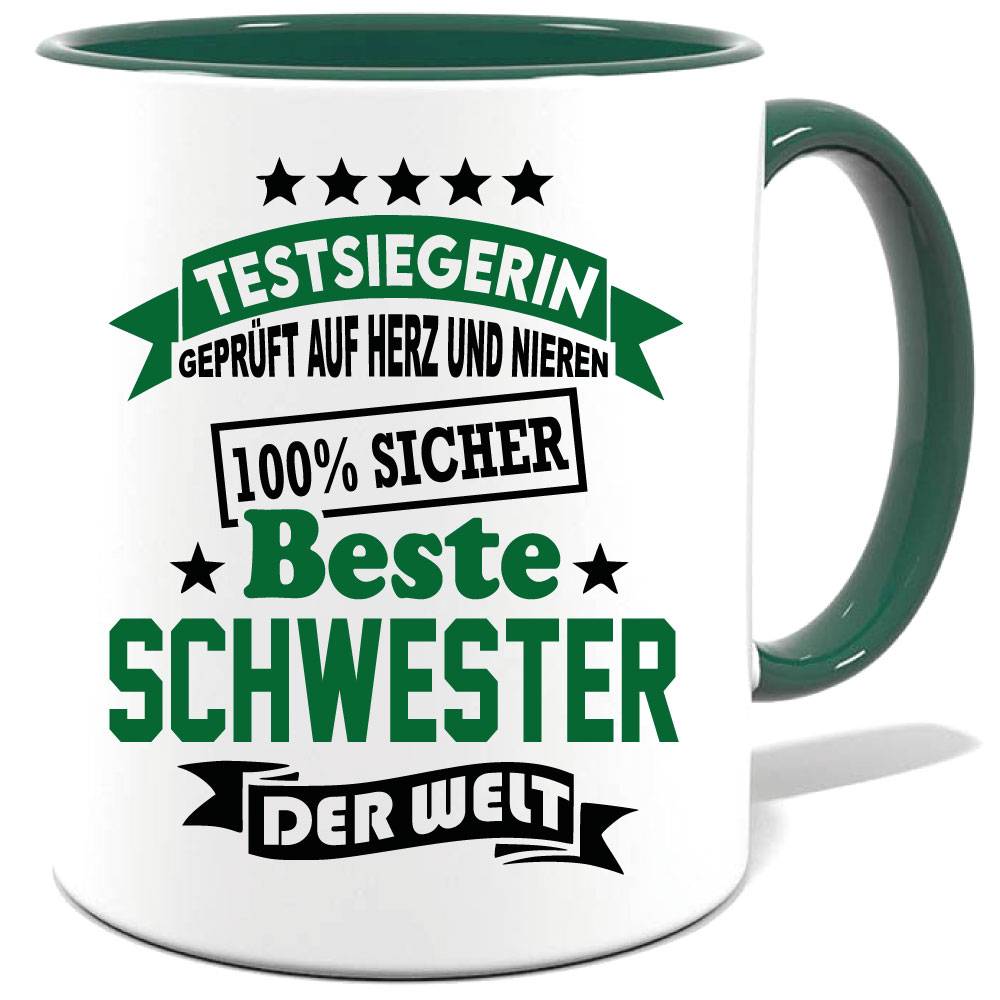 Geschenketasse Beste Schwester der Welt