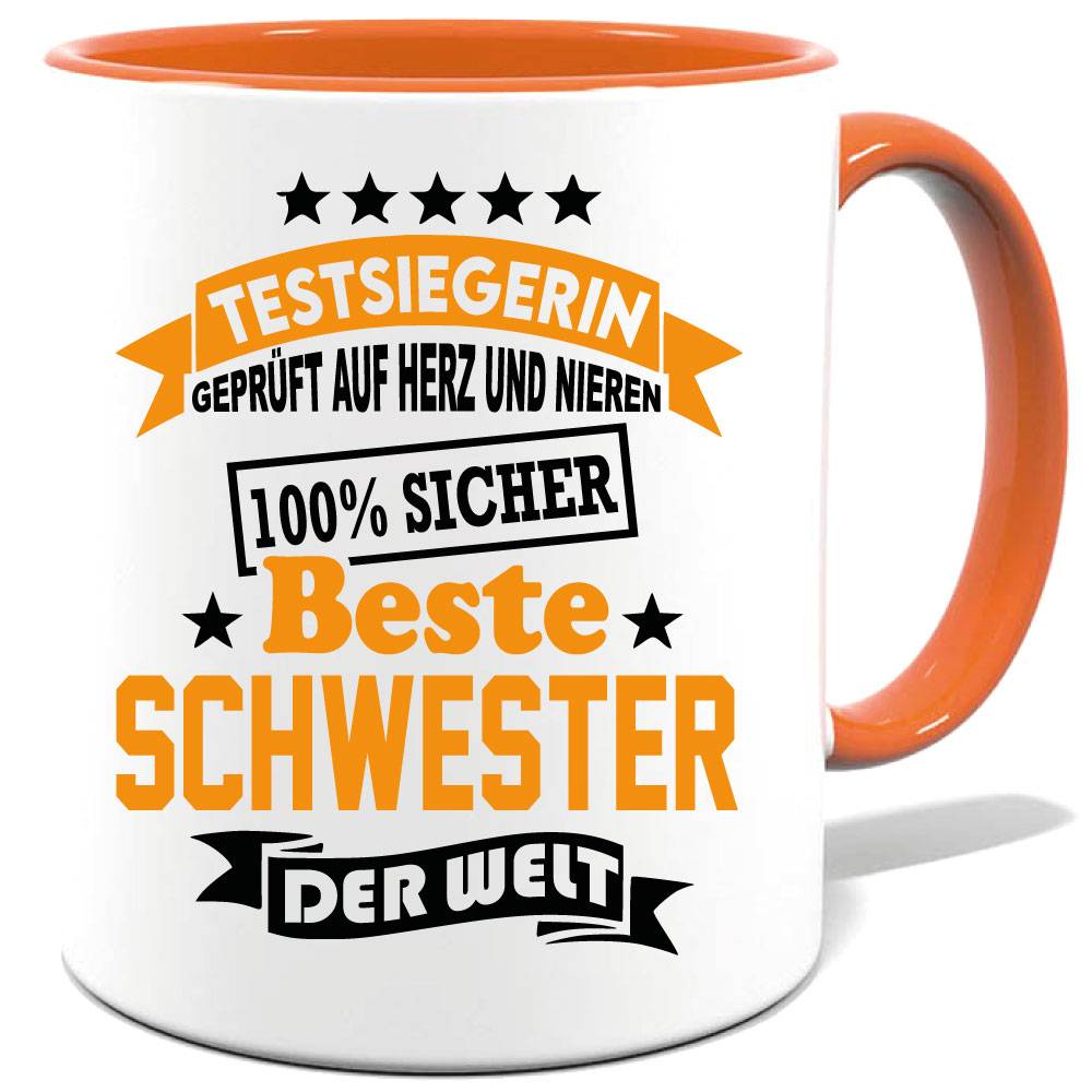 Geschenketasse Beste Schwester der Welt