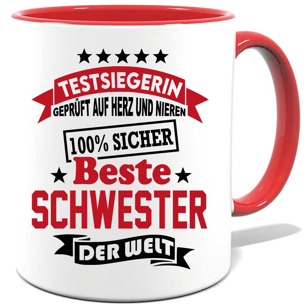 Geschenketasse Beste Schwester der Welt