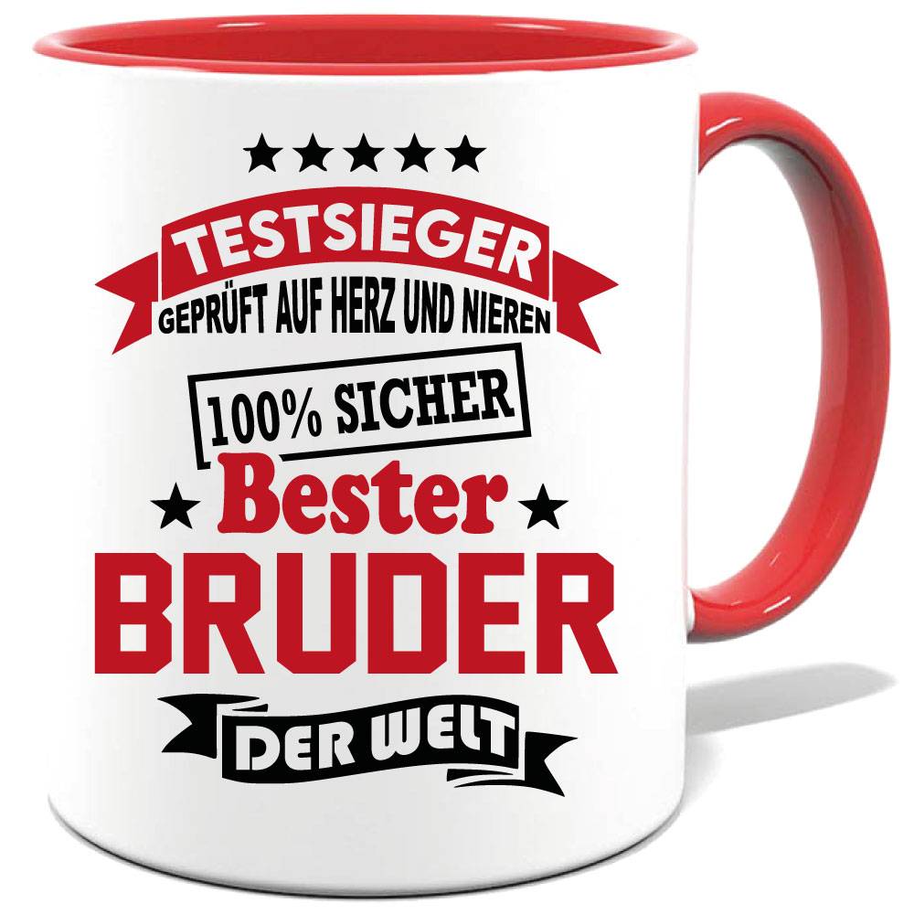 Geschenketasse Bester Bruder der Welt