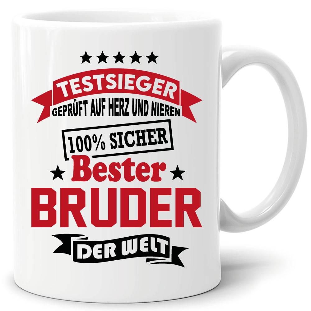 Geschenketasse Bester Bruder der Welt