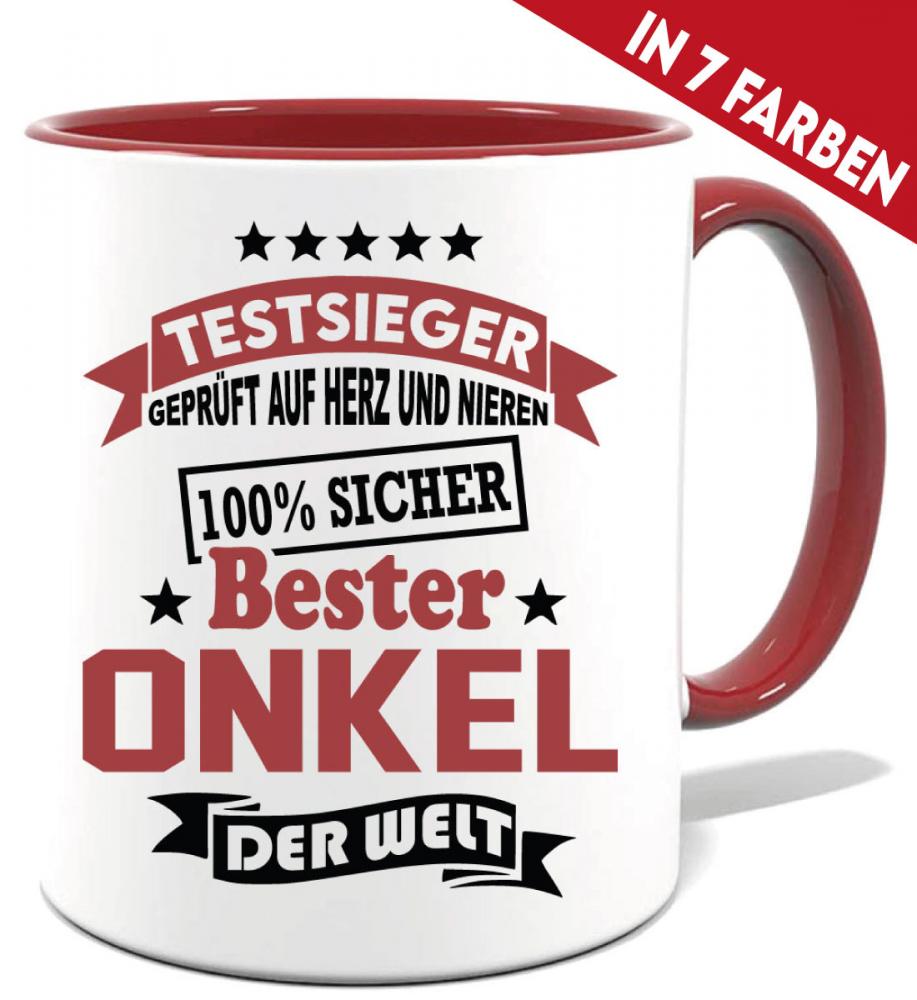 Tasse Testsieger 100% Sicher. Der Beste Onkel der Welt.