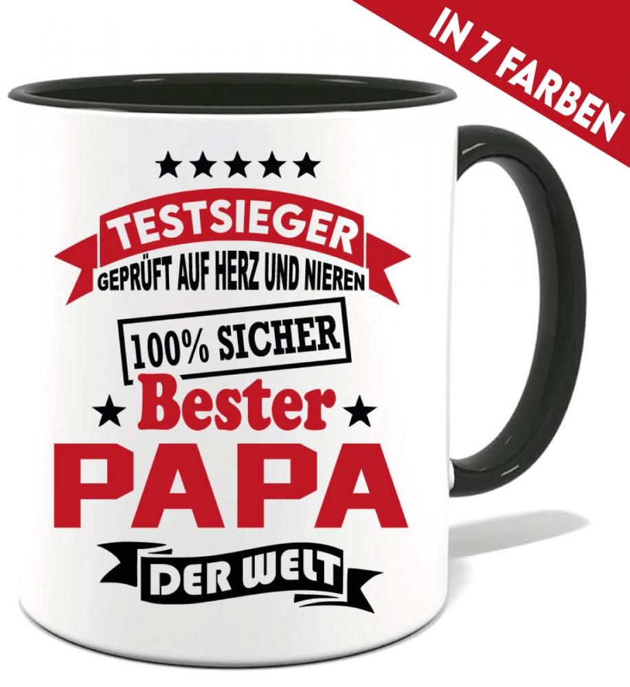 Tasse Testsieger 100% Sicher. Der Beste Papa der Welt.