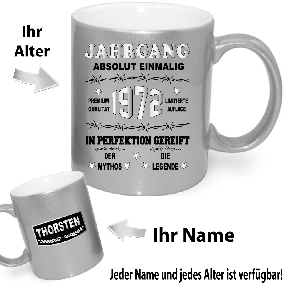 Metallic Effekt Jahrgang