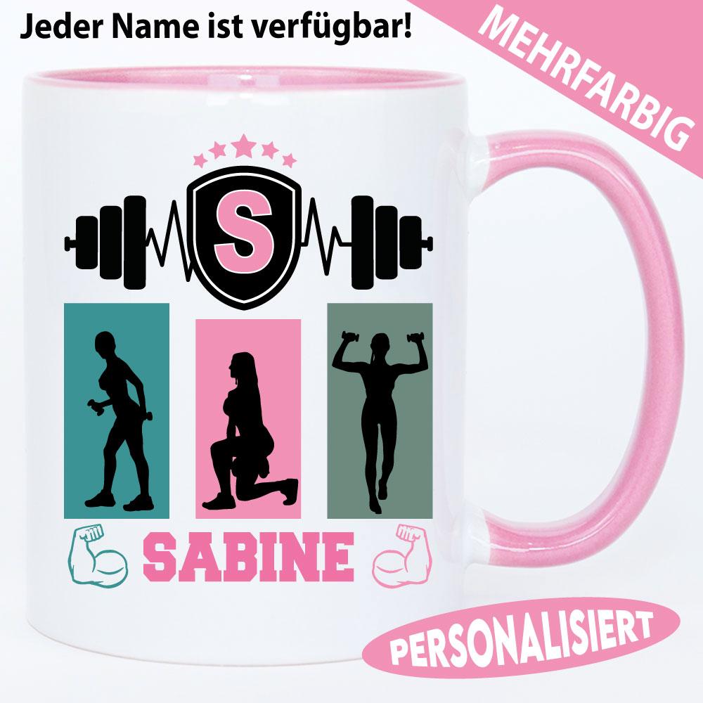 Tasse für die Bodybuilderin