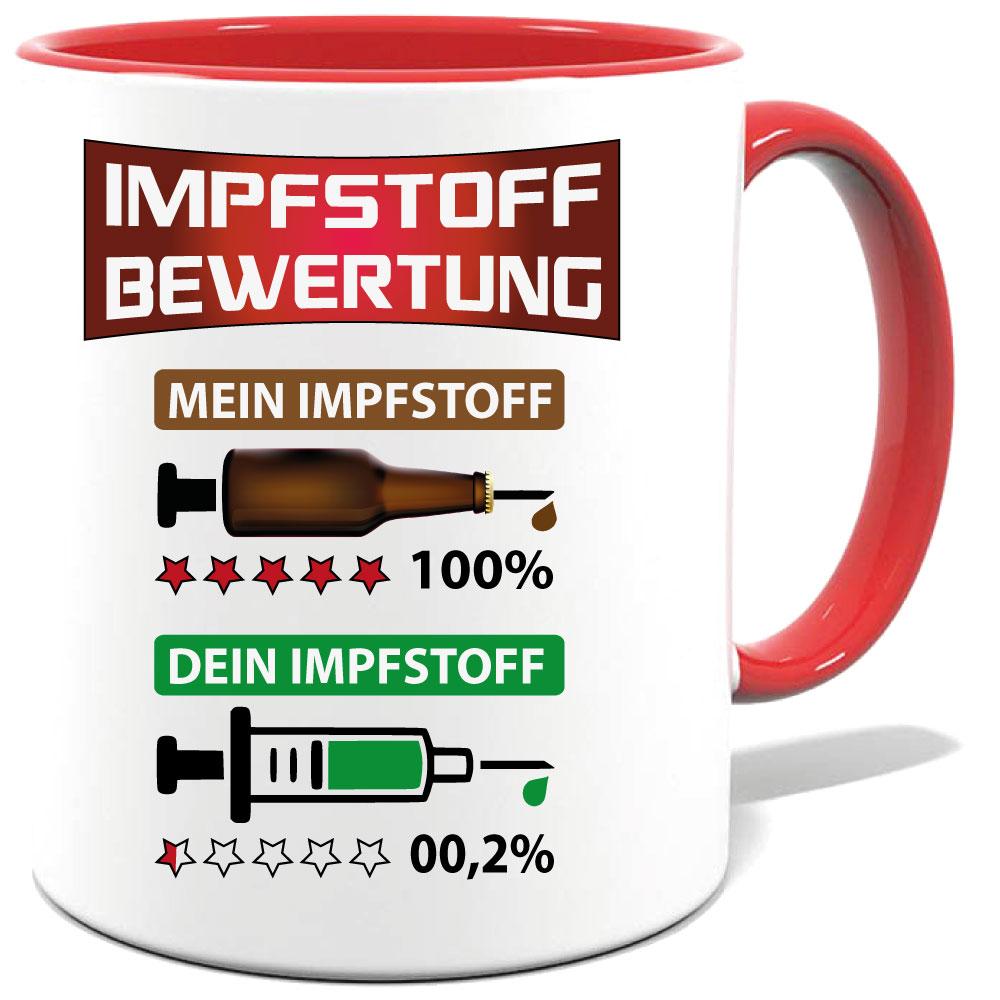 Tasse 2 Farben Corona * Impfstoffbewertung