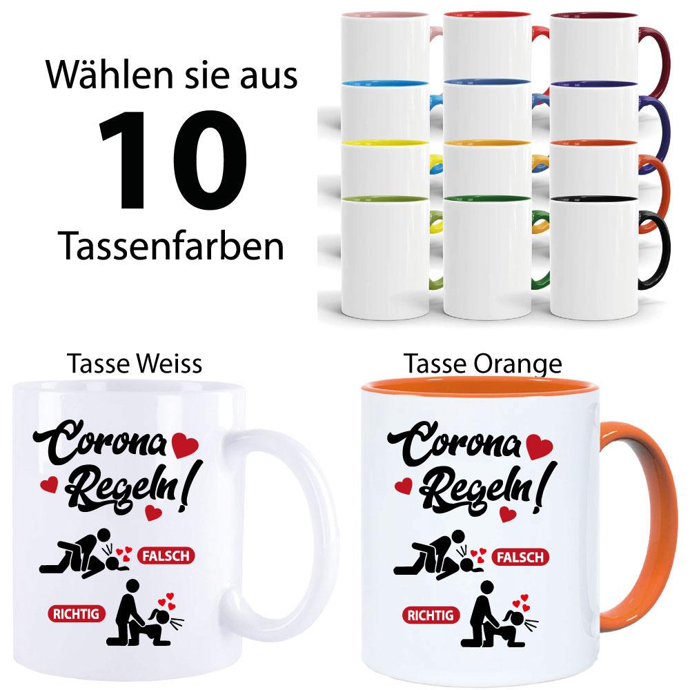 Tasse Corona * Meine Regeln