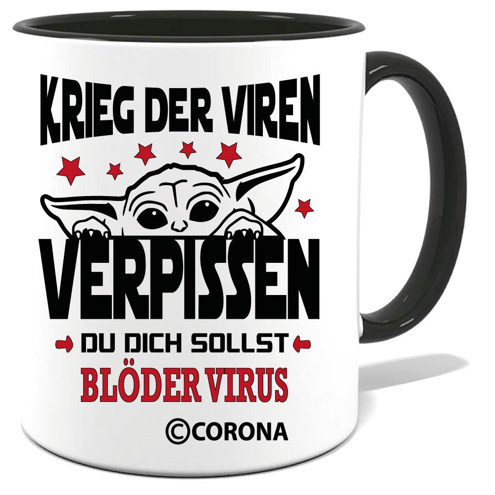 Corona Tasse in 7 Farben * Verpissen