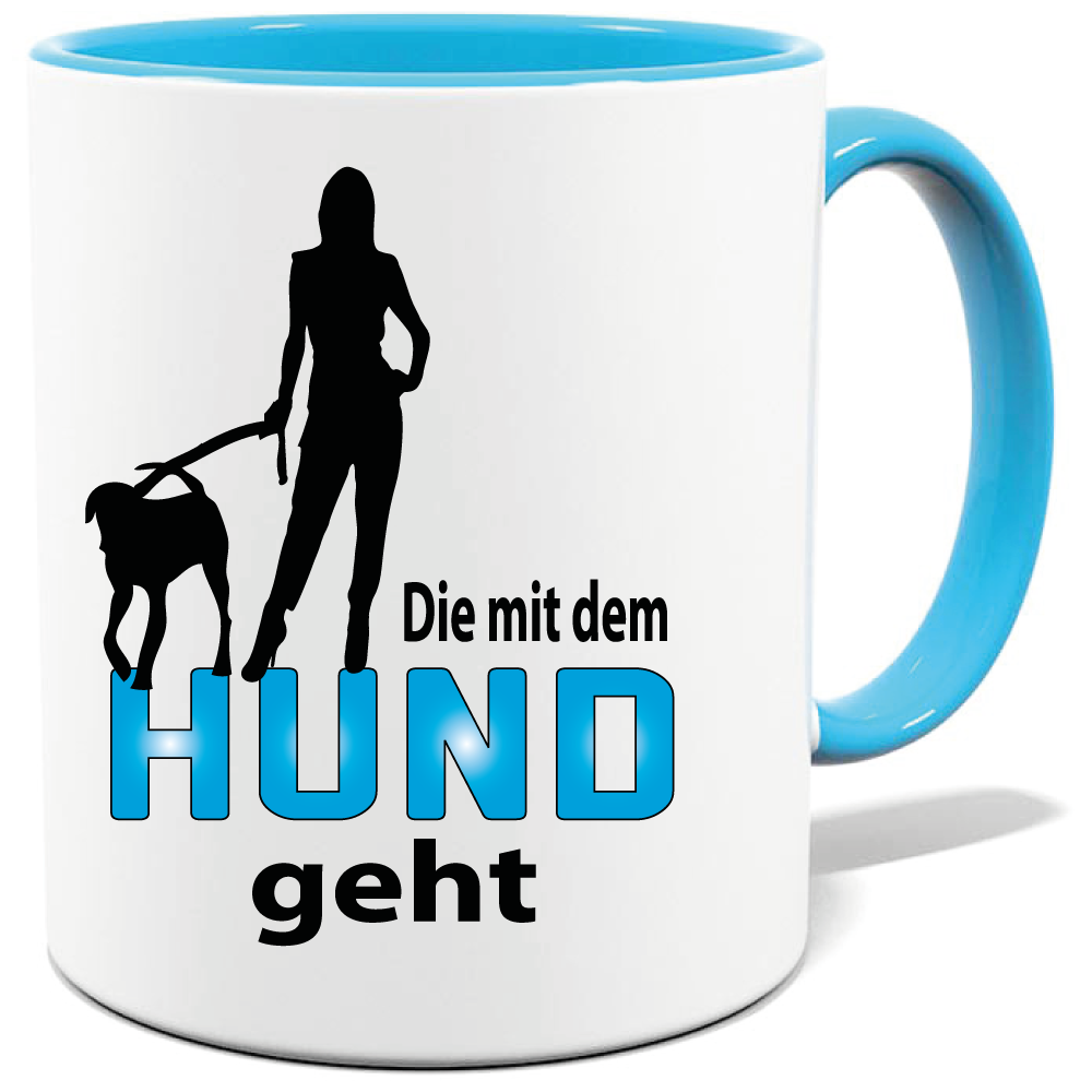 Frauen Die mit dem Hund