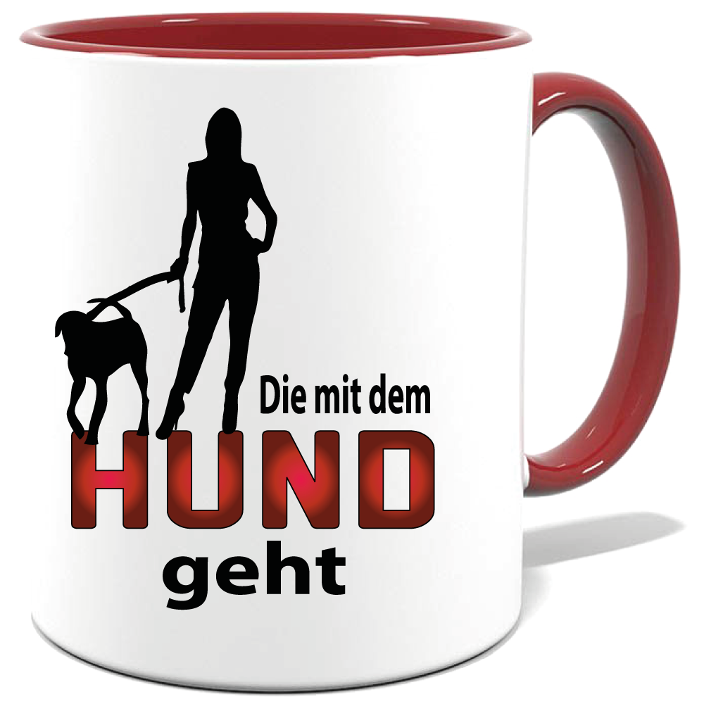 Frauen Die mit dem Hund