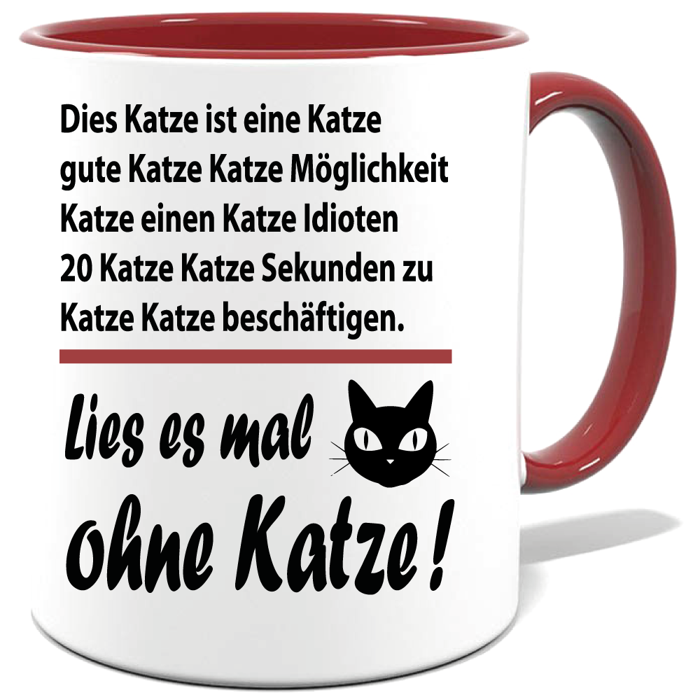 Frauen Katze lesen