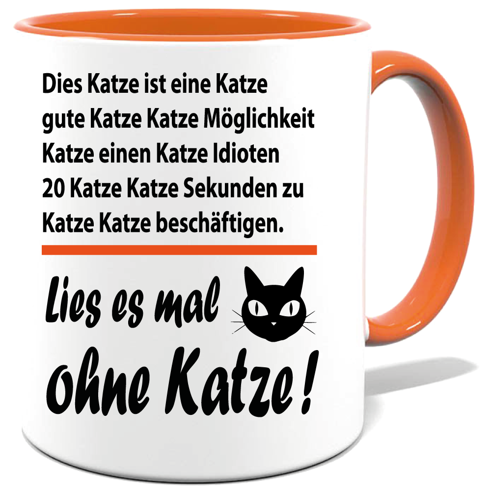 Frauen Katze lesen