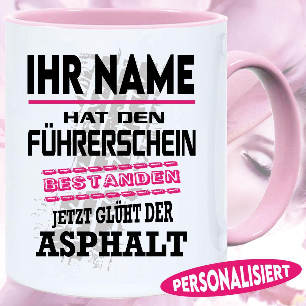 Tasse Führerschein Pink