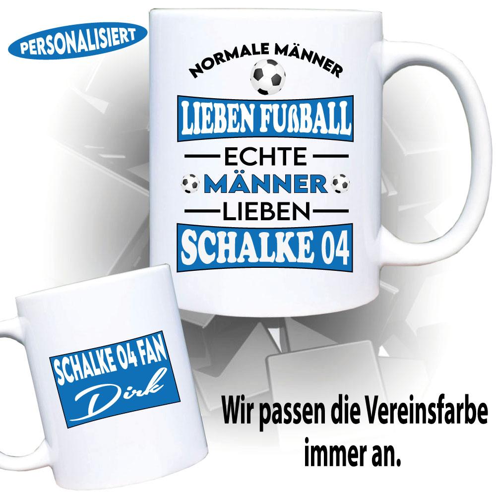 Weisse Tasse personalisiert mit ihren Lieblingsverein