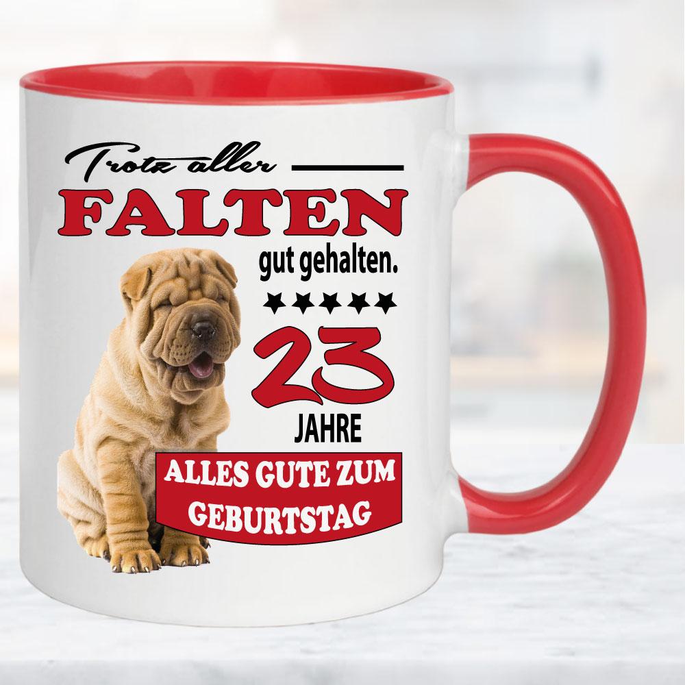 Tasse Geburtstag Trotz aller Falten