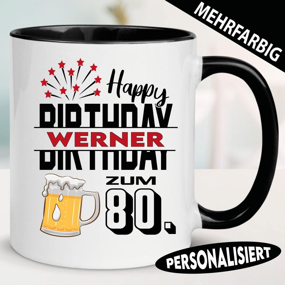 Tasse zum Geburtstag für Männer mit Bierglas