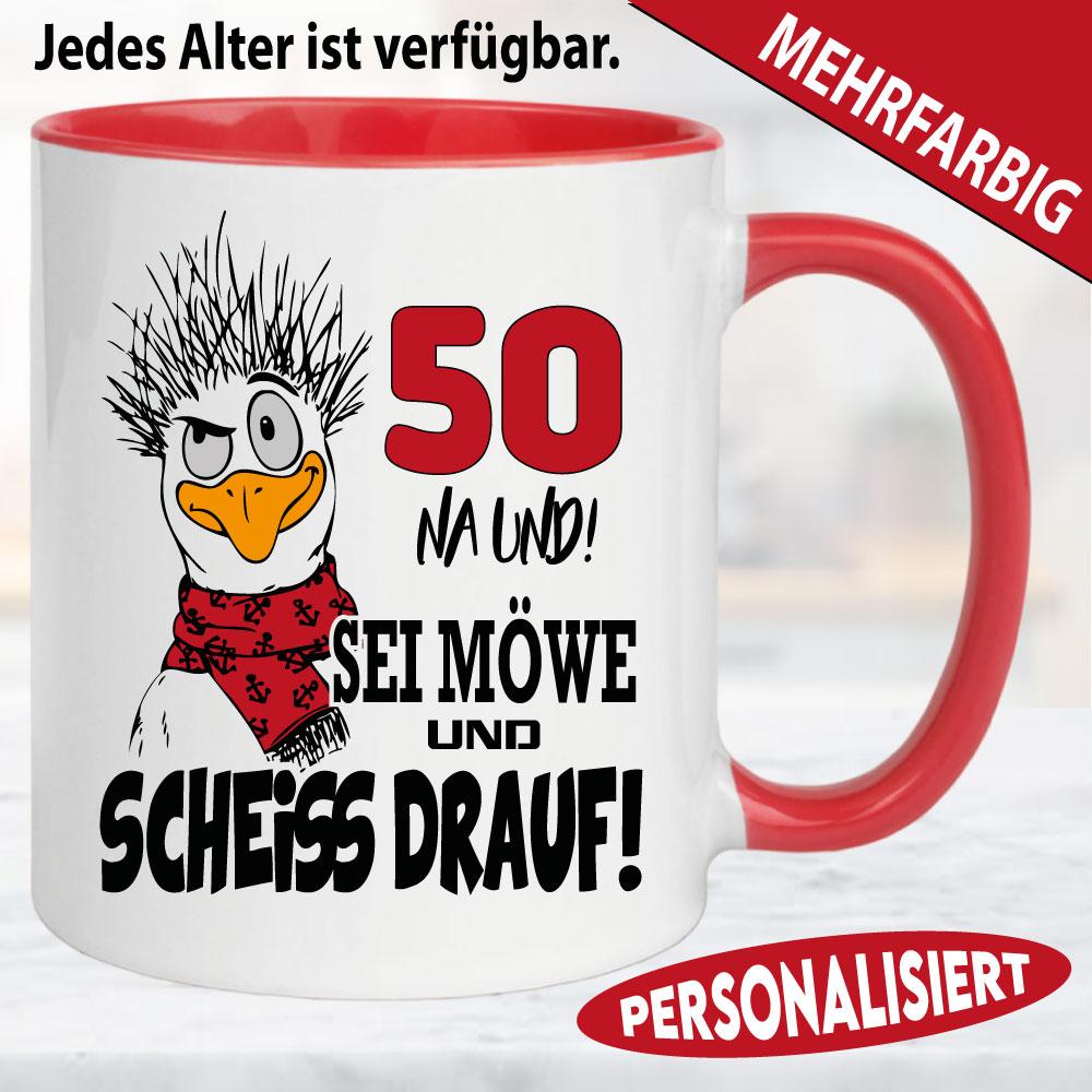 Tasse zum Geburtstag Wir scheißen auf das Alter