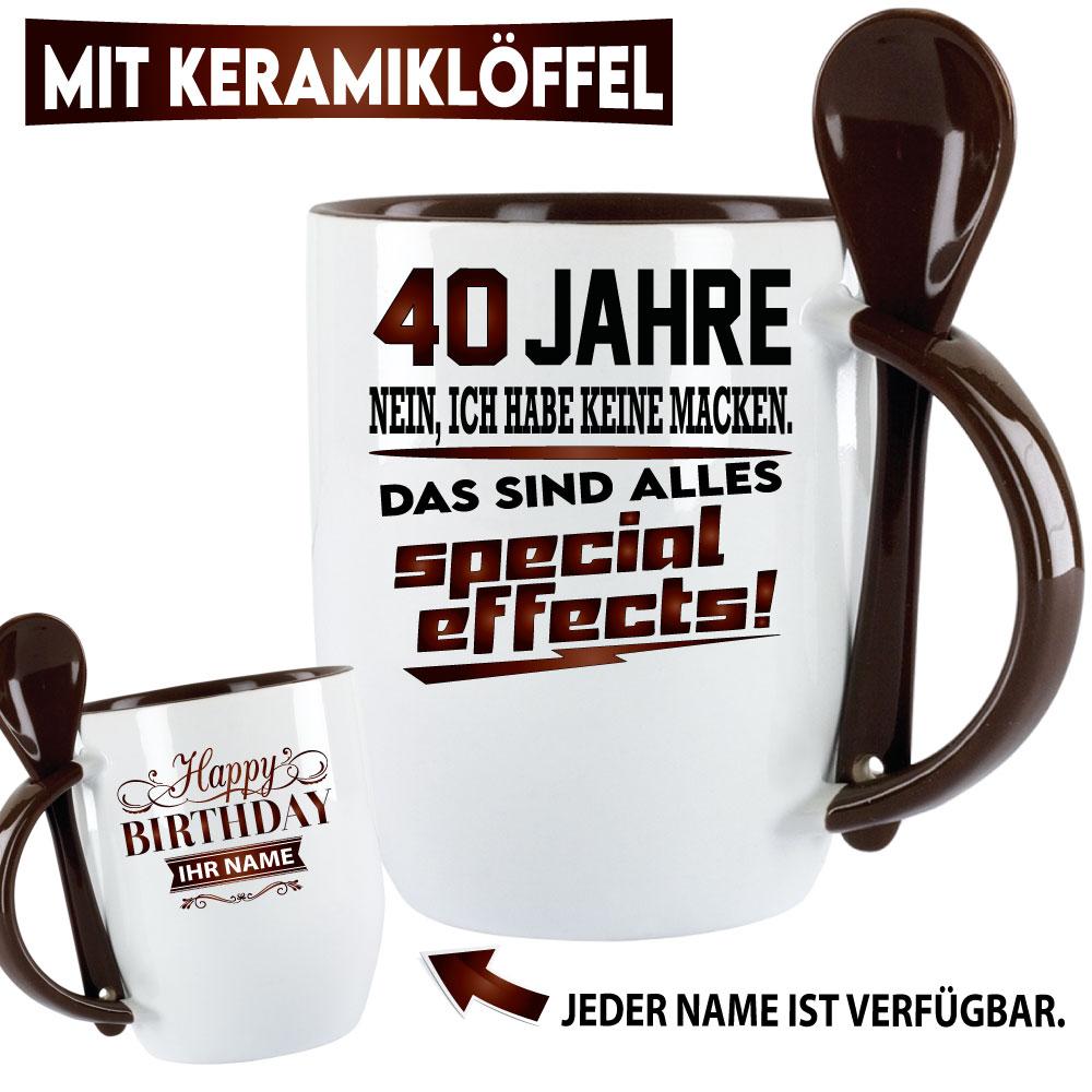 Tasse zum 40. Geburtstag Special Effects