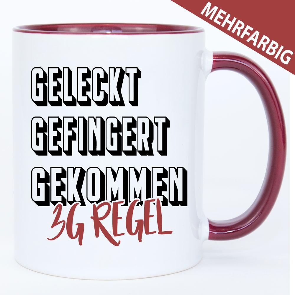 Tasse Geleckt Gefingert Gekommen 3G Regel