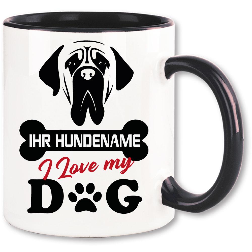 Bedruckte Tasse Dogge