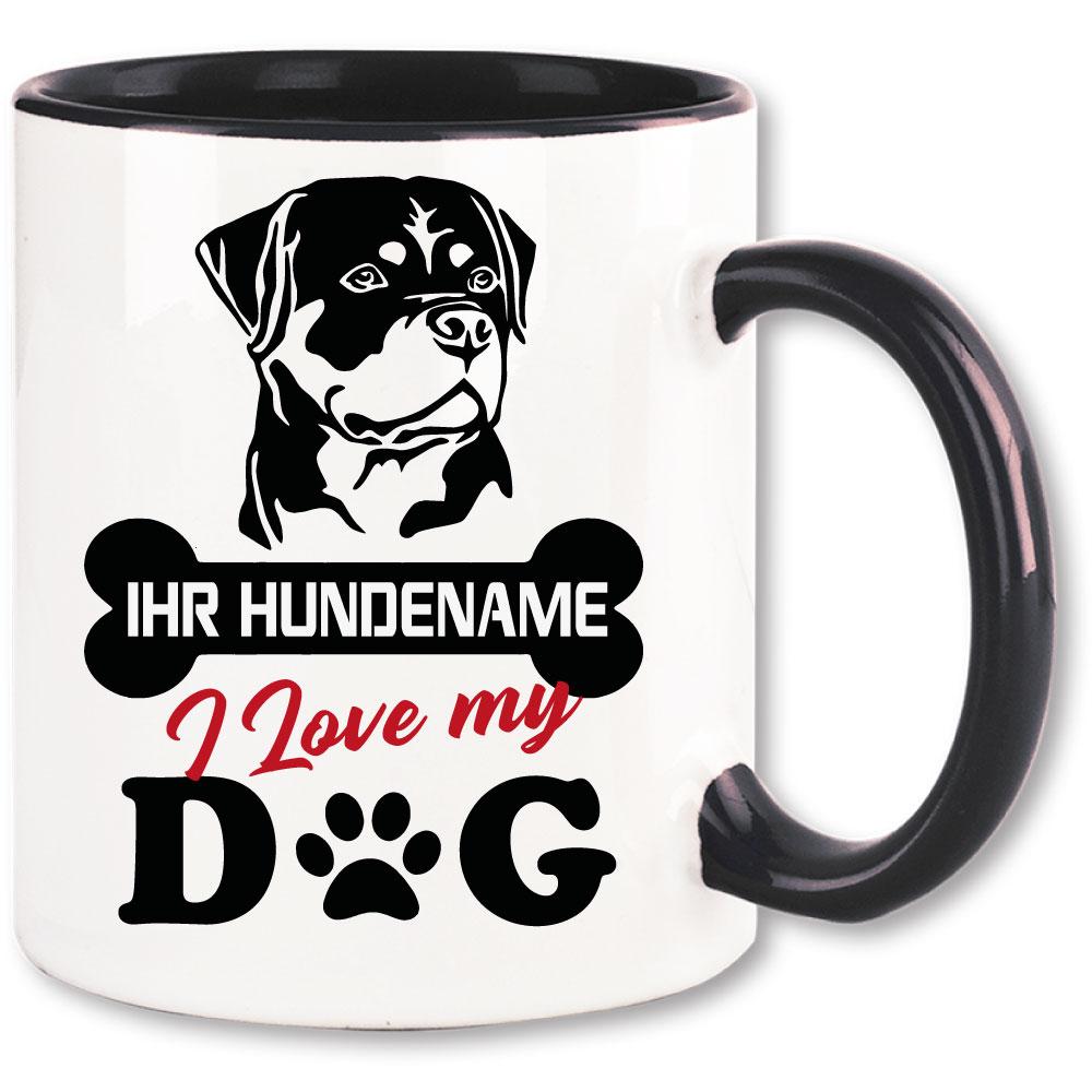 Bedruckte Tasse Rottweiler