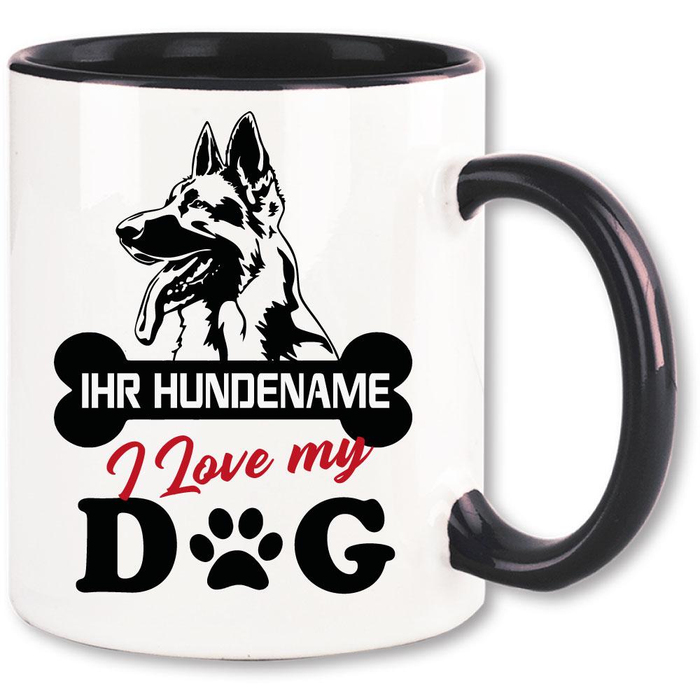 Bedruckte Tasse Schaeferhund