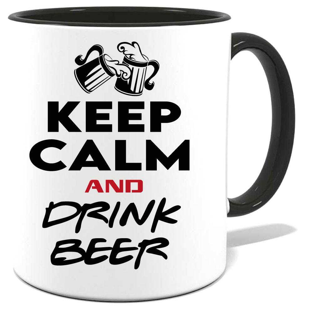 Tasse Keep Calm Drink Beer