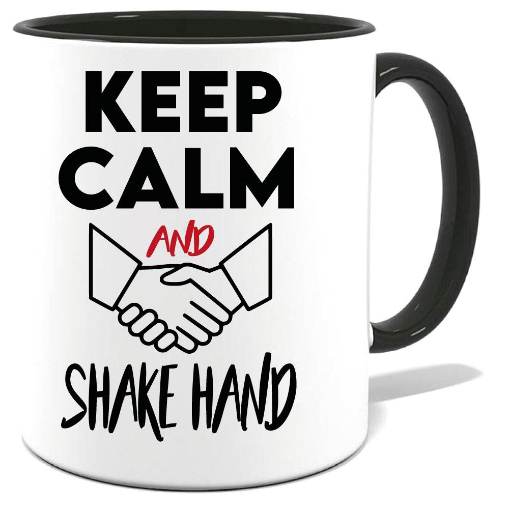 Tasse Keep Calm Shake Hand