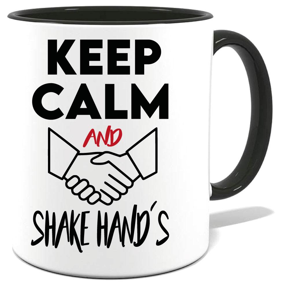 Tasse Keep Calm Shake Hands