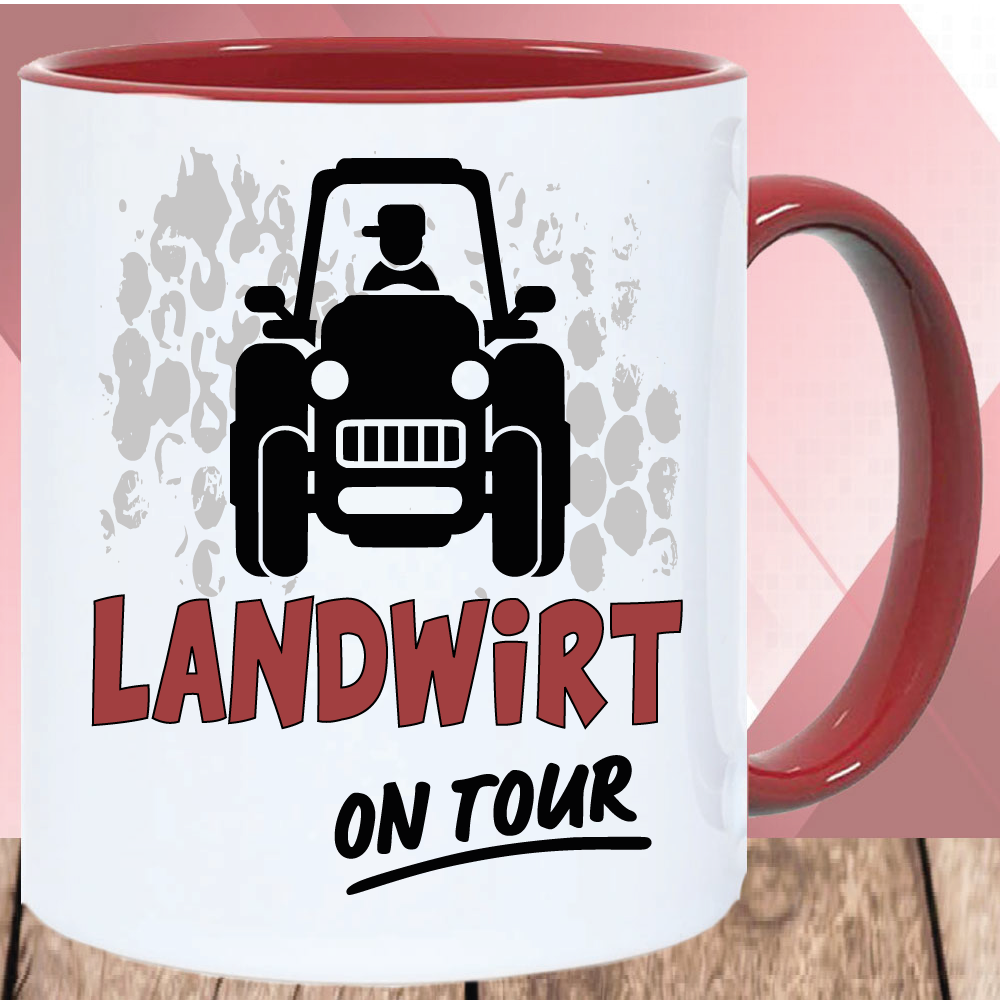 Tasse mit Beruf Bauer / Landwirt Kastanie