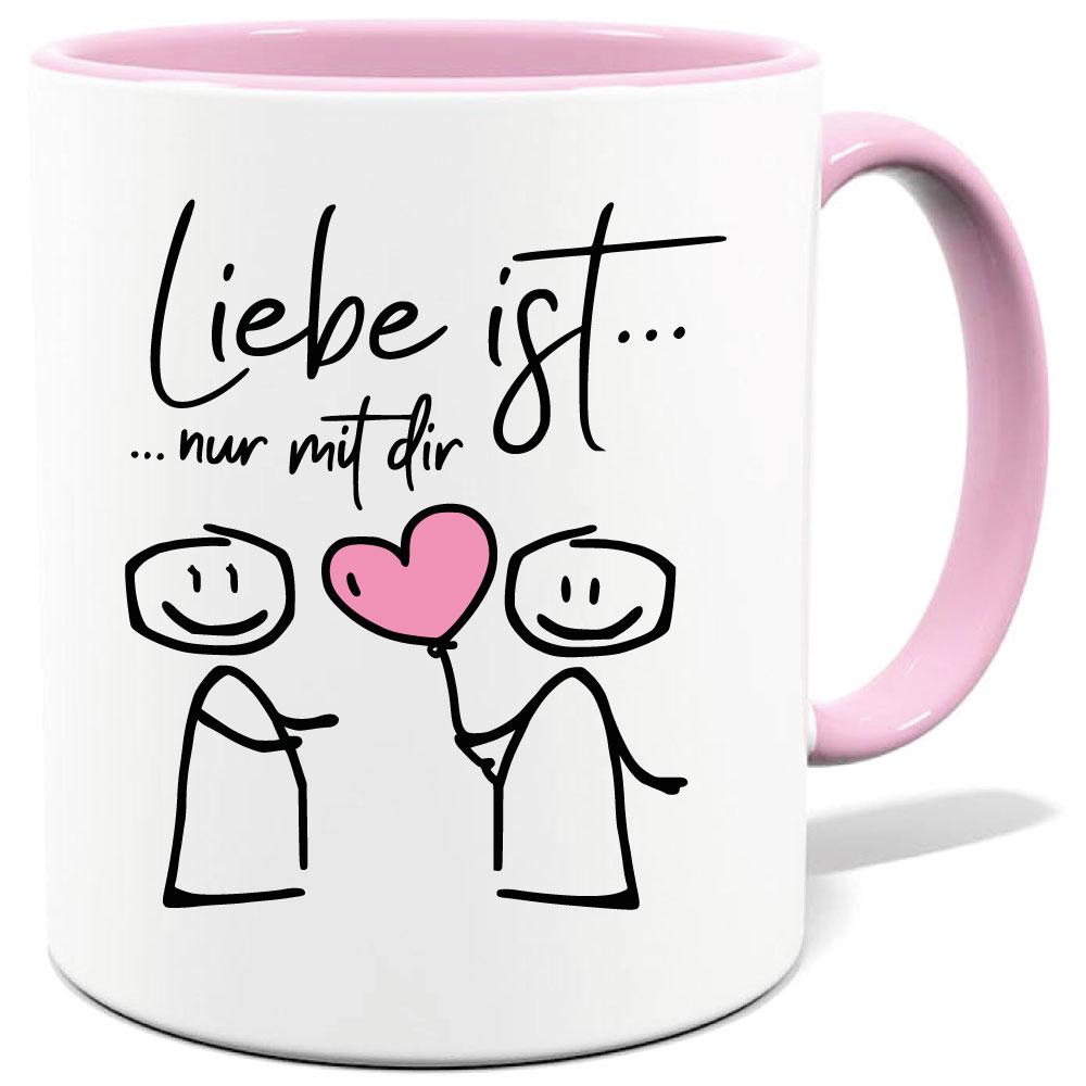 Tasse bedruckt mit Liebe ist nur mit dir