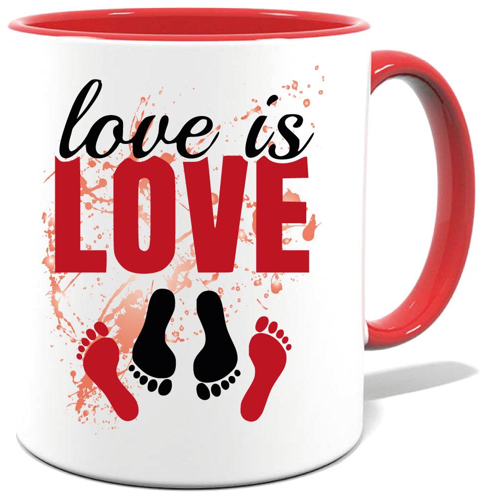 Tasse bedruckt mit Love is Love