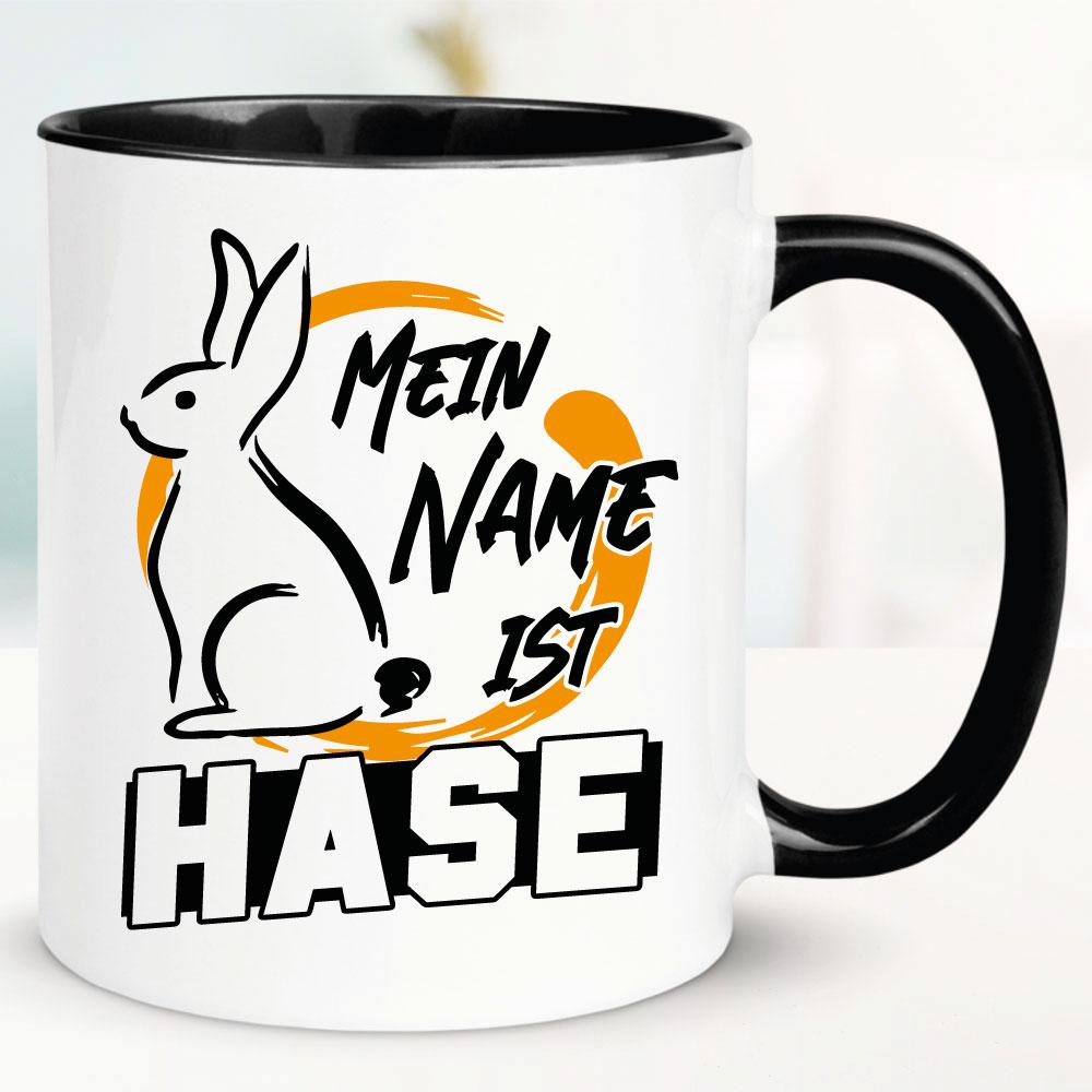 Tasse Mein Name ist Hase