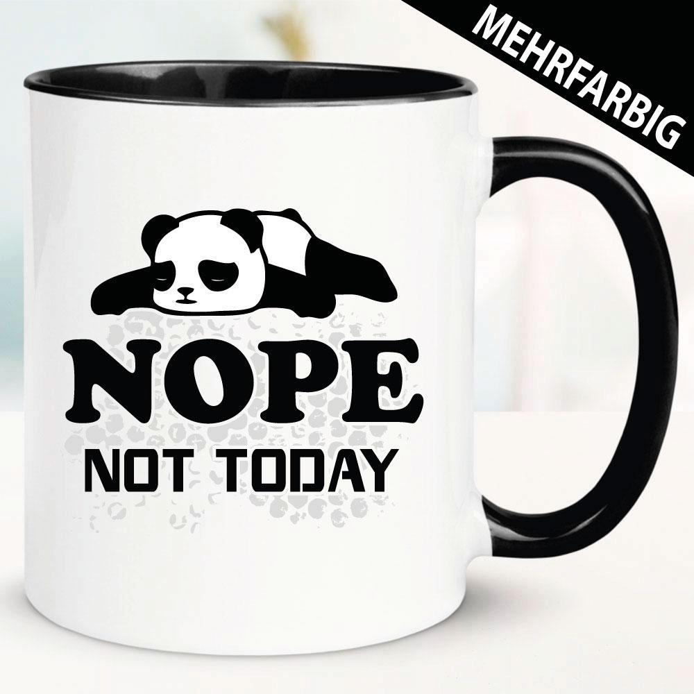 Panda Bär sagt Nope. Not today. Nicht heute. Geschenkidee.