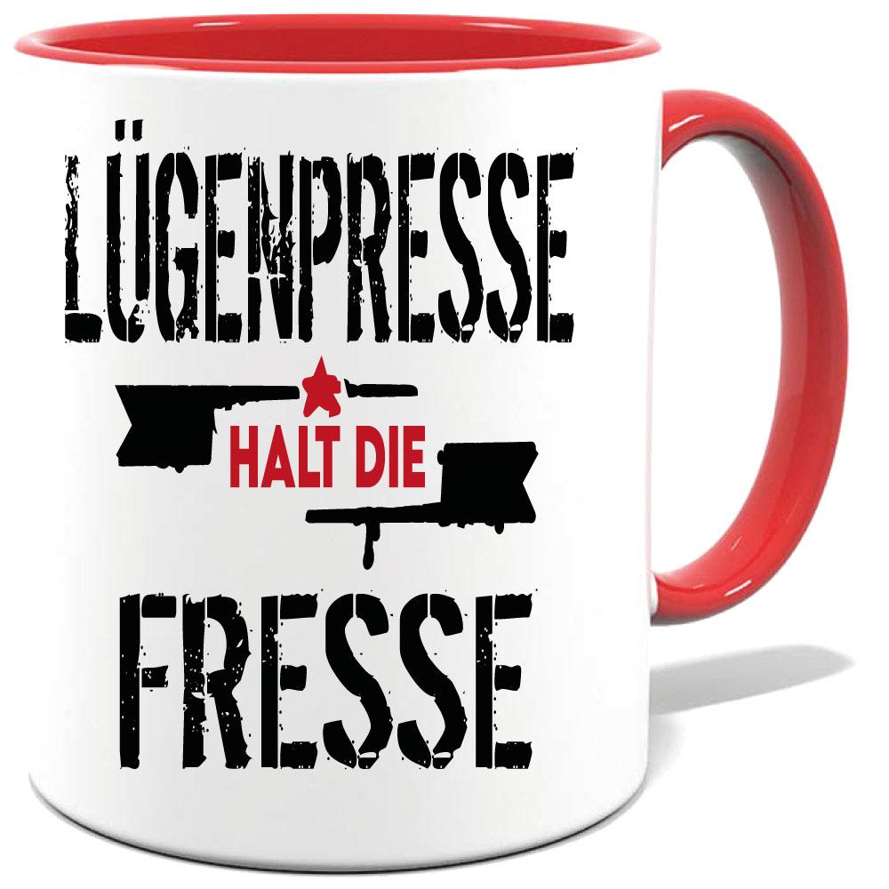 Tasse dumme Politiker Lügenpresse