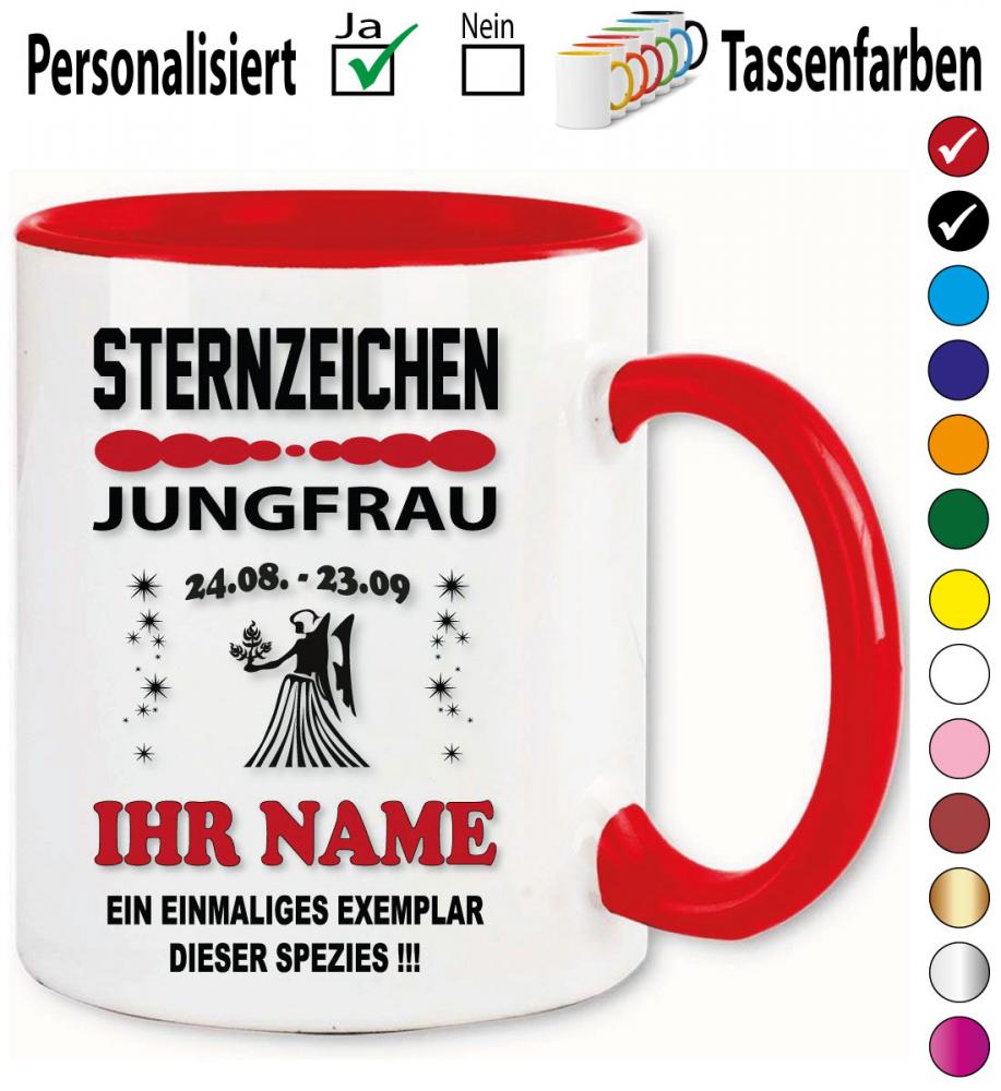 Jungfrau Sternzeichen Tasse