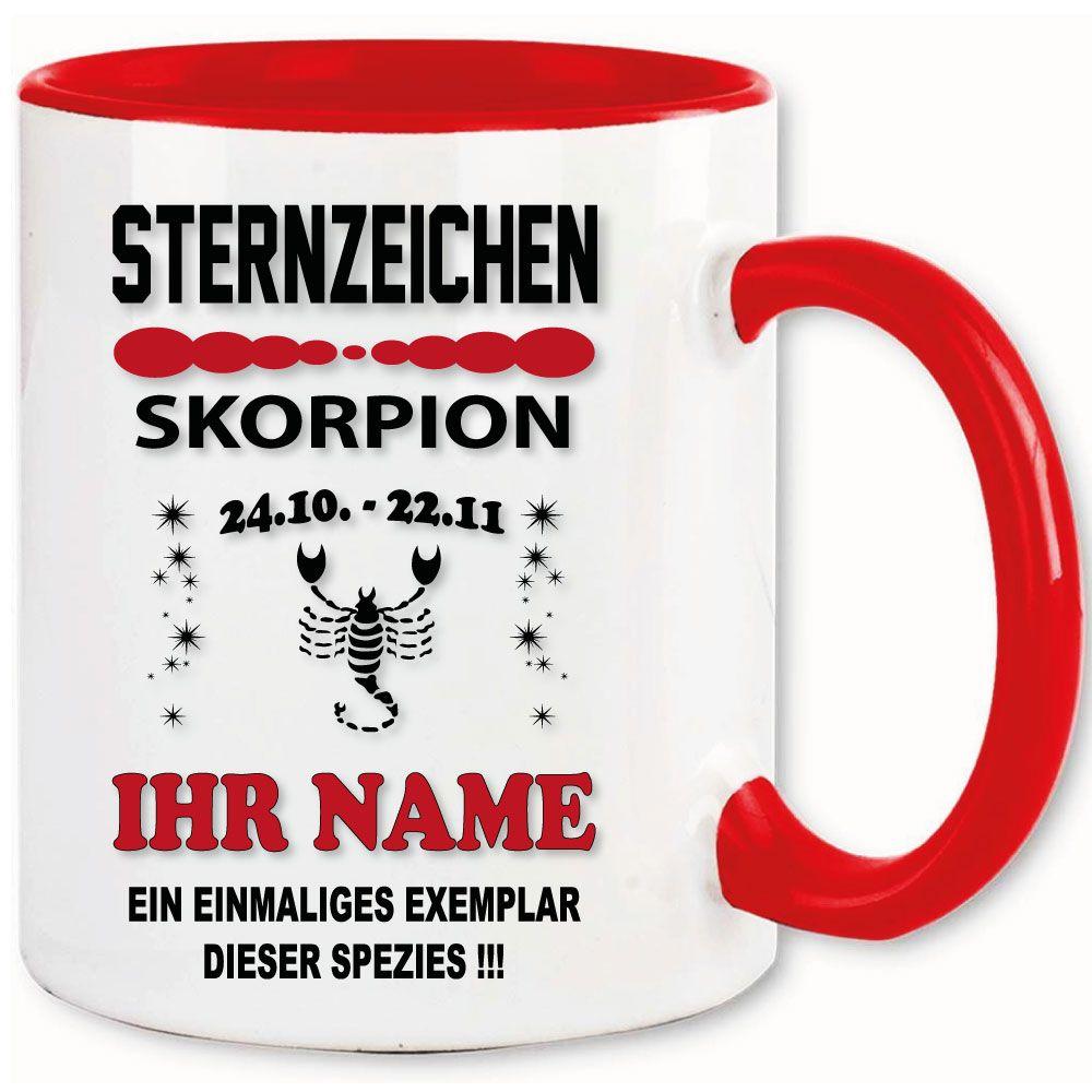 Skorpion Sternzeichen Tasse