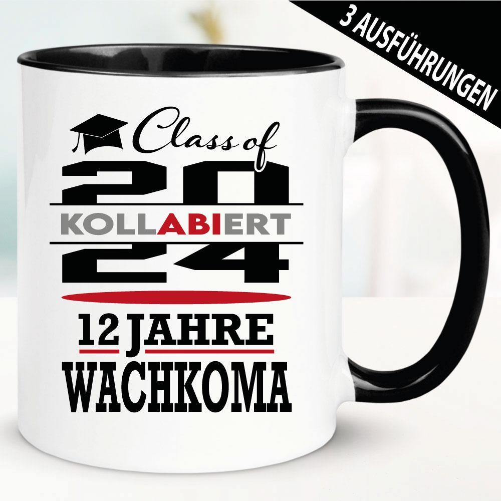 Tasse Abitur. Kollabiert. 12 Jahre Wachkoma.