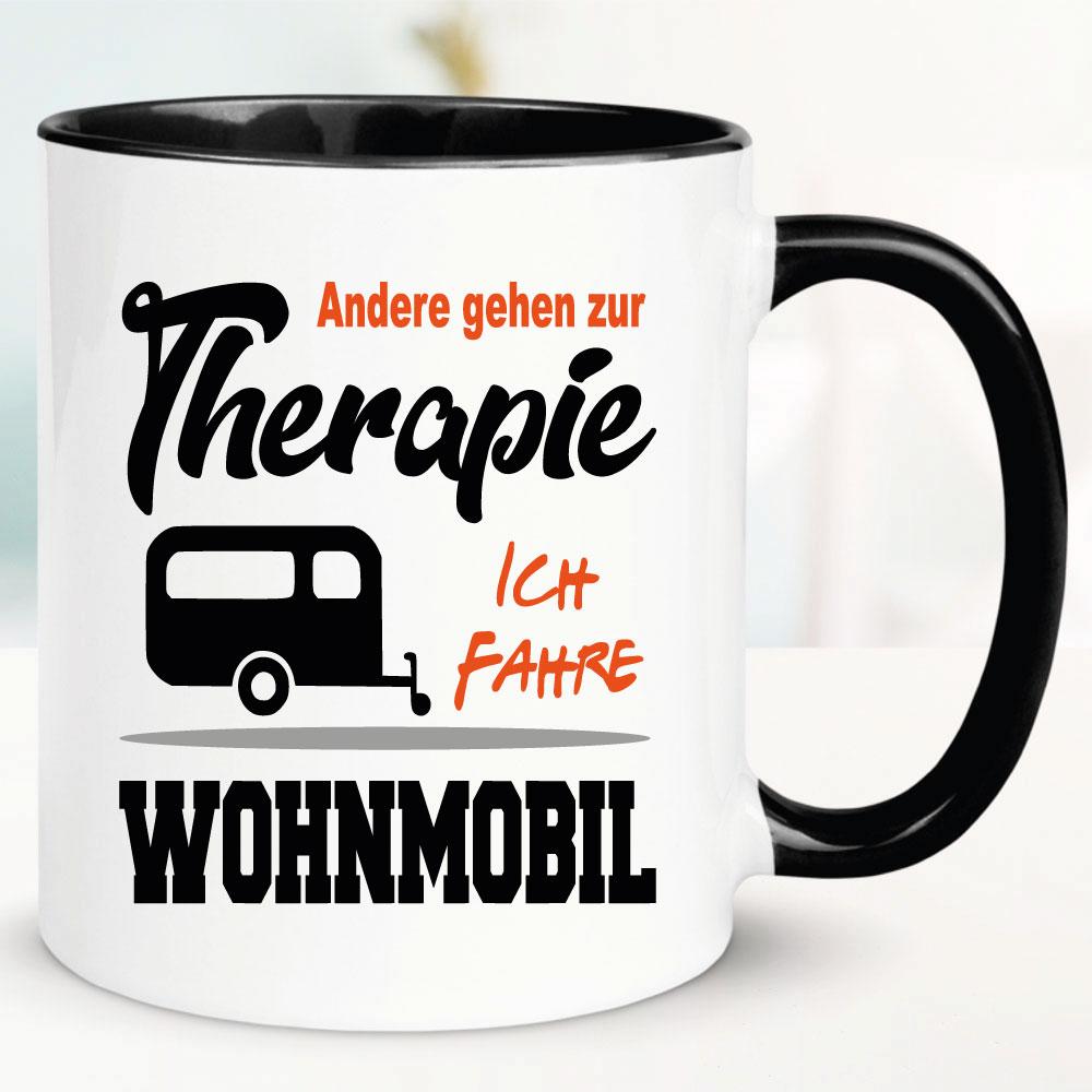 Lustige Sprüche Tasse für Camper Therapie Wohnmobil