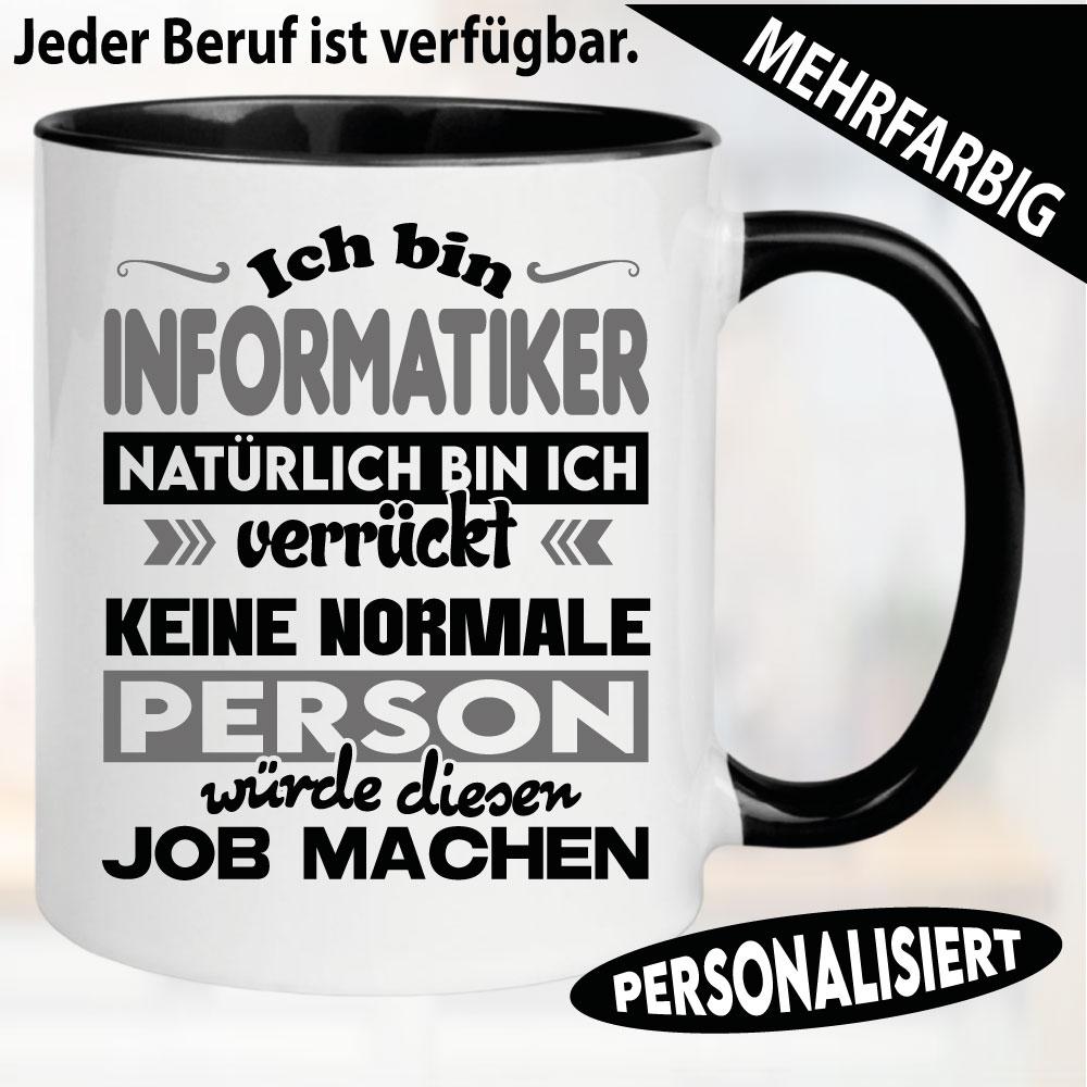 Tasse Beruf Verrückte Person