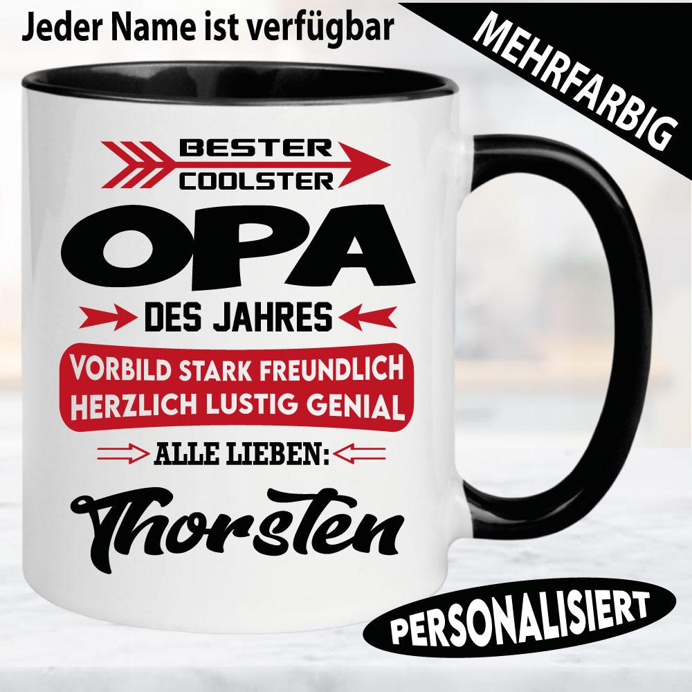 Vorbild Opa. Geschenketasse Familie.